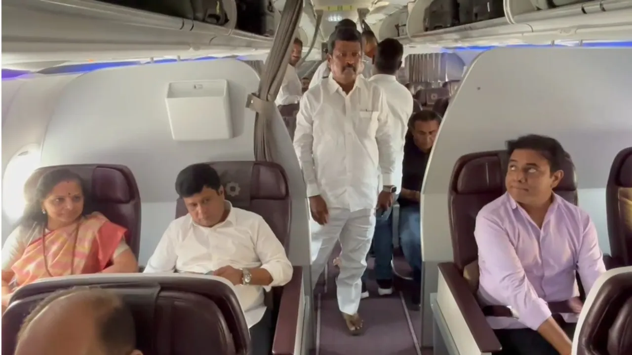 హైదరాబాద్ బయల్దేరిన కవిత-VIDEO