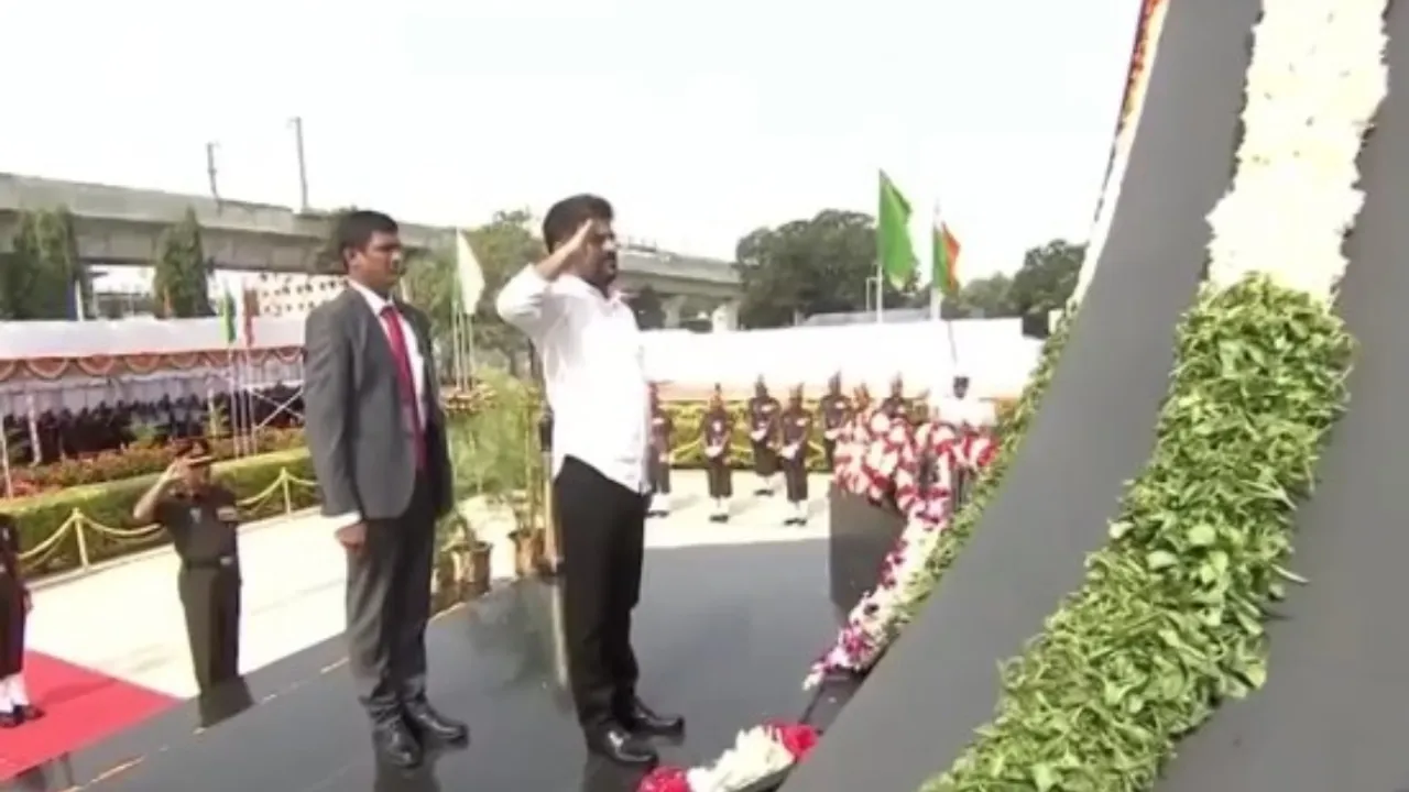రేవంత్ రెడ్డి నివాసంలో స్వాతంత్య్ర దినోత్సవ వేడుకలు-VIDEO