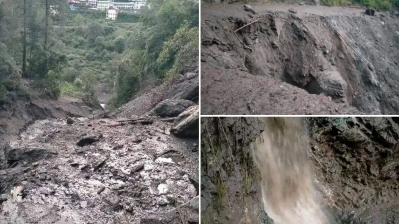 Cloud Burst:  అక్కడ మరోసారి క్లౌడ్‌ బరస్ట్‌..కొట్టుకుపోయిన రోడ్లు!