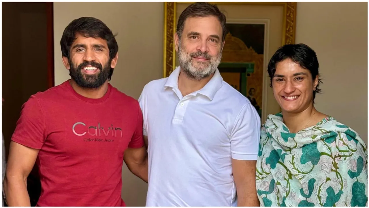 Indian wrestlers: కాంగ్రెస్‌లోకి స్టార్ రెజ్లర్స్.. రాహుల్ గాంధీతో కీలక భేటి!