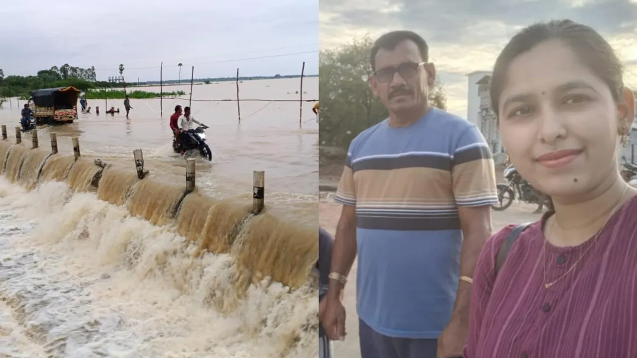 Telangana: భారీ వర్షాలు.. వాగులో కొట్టుకుపోయిన తండ్రికూతురు..