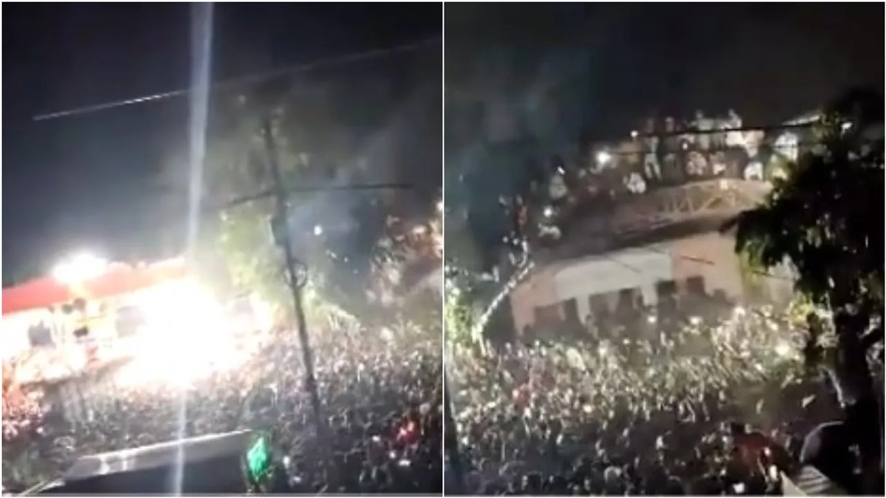 Viral video: మహావీర్ మేళాలో ఘోరం.. బాల్కనీకూలి 100 మందికి పైగా..