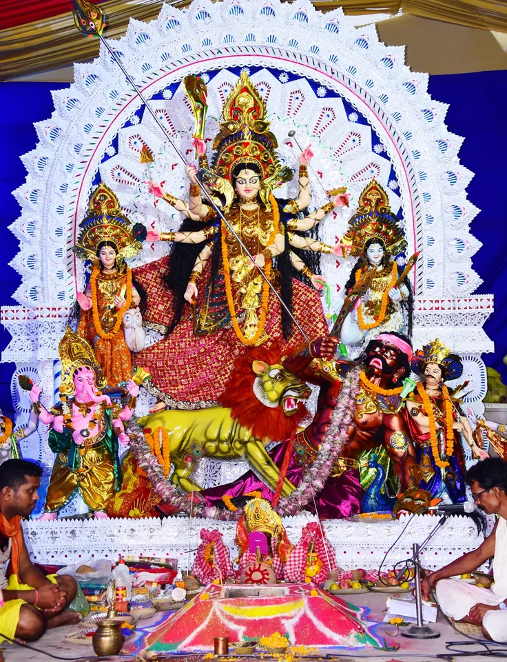 Distict center durga puja commitee Chandrasekhar pur
