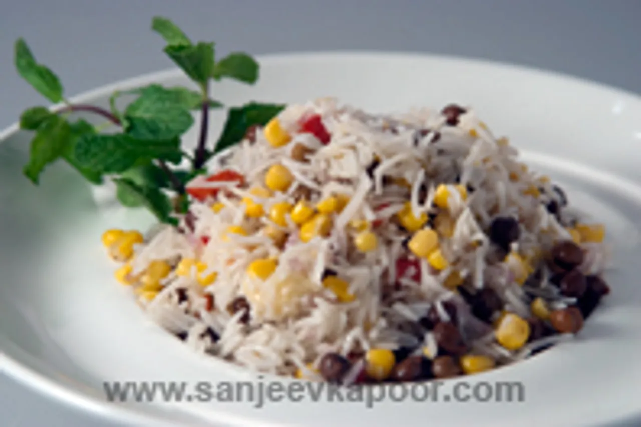 बलेक बीन एणड राइस सैलड