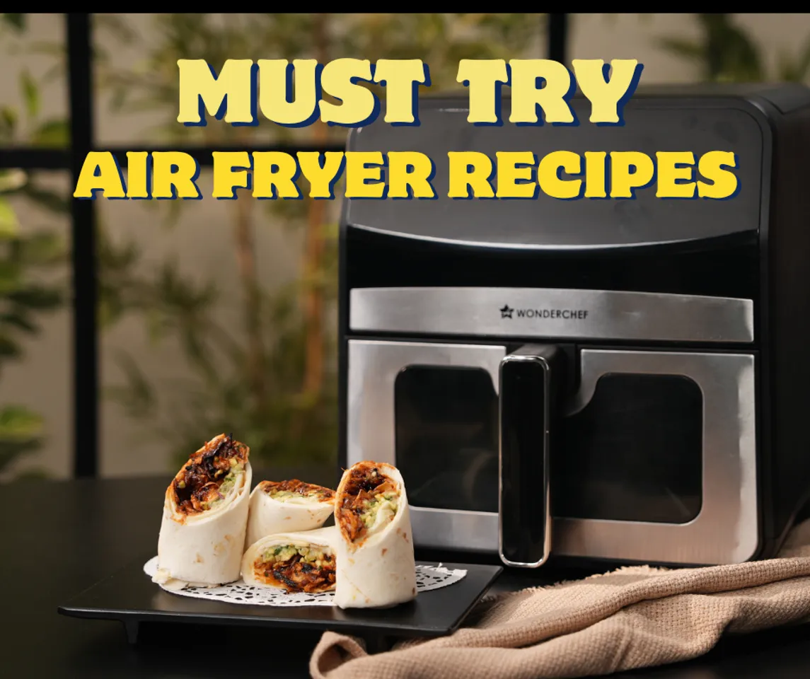 Black and Yellow Minimalist Air Fryer Facebook Post (1)