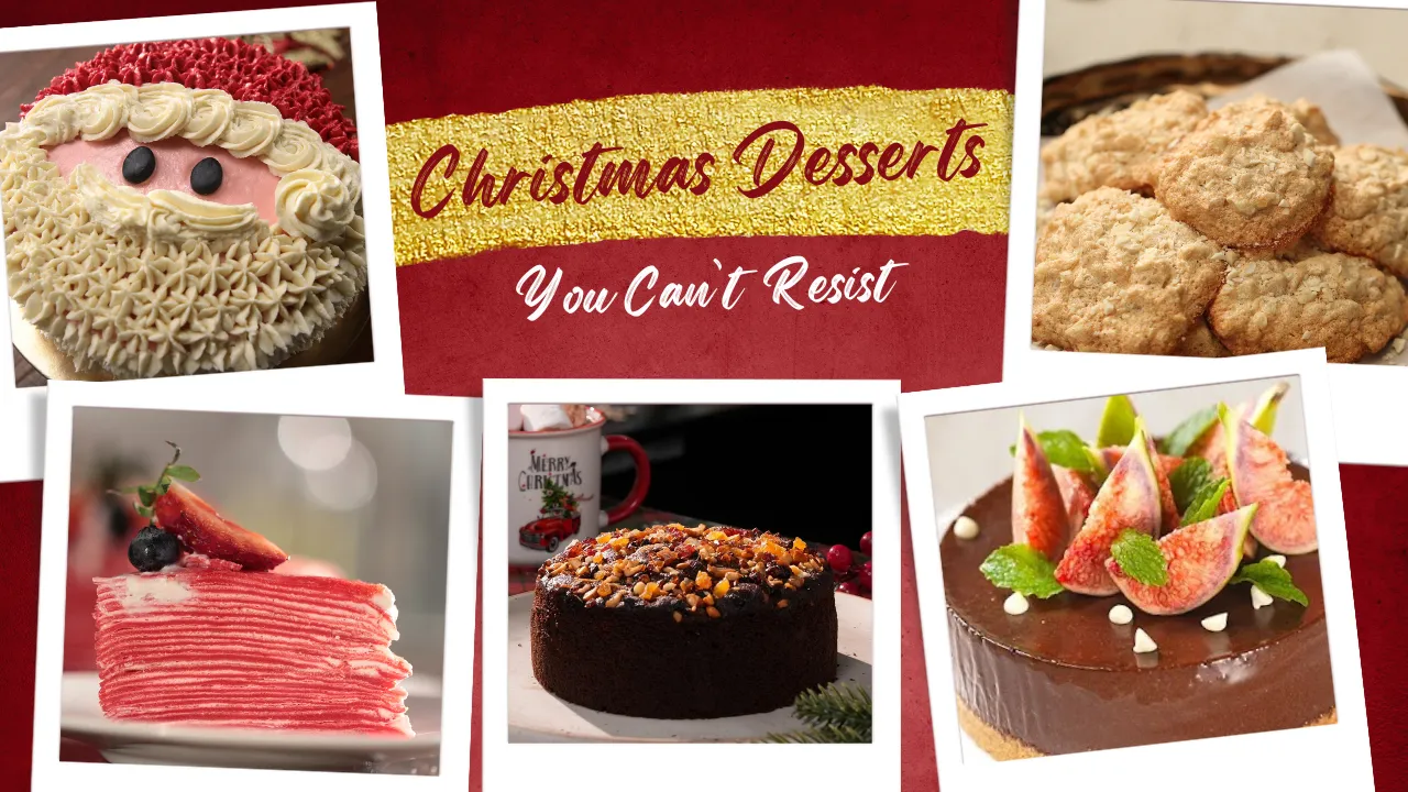 Red Holiday Cooking Recipes Photo Collage Youtube Thumbnail
