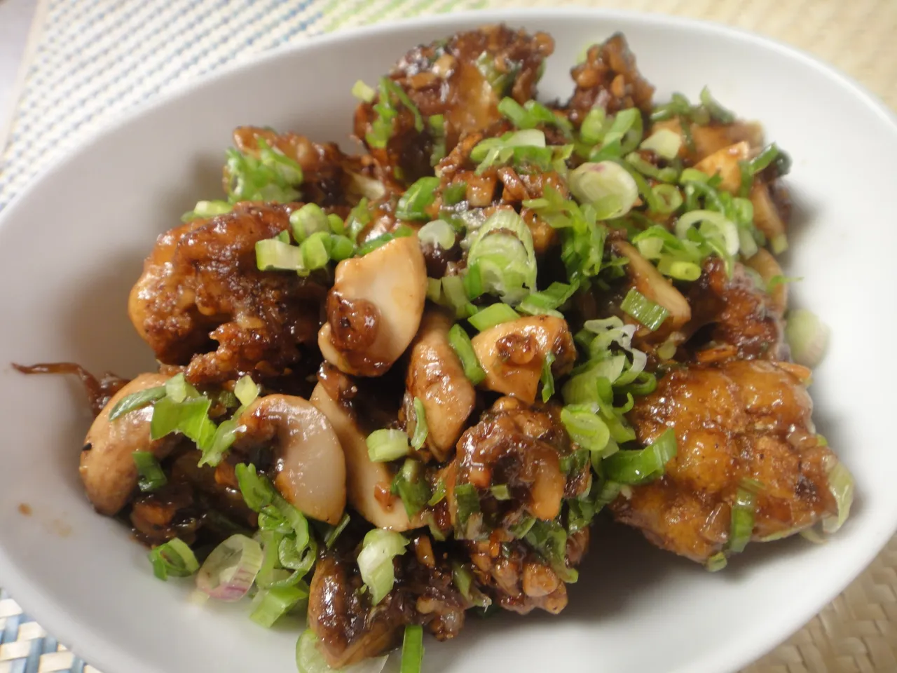 Gobhi Mushroom Chilli Fry