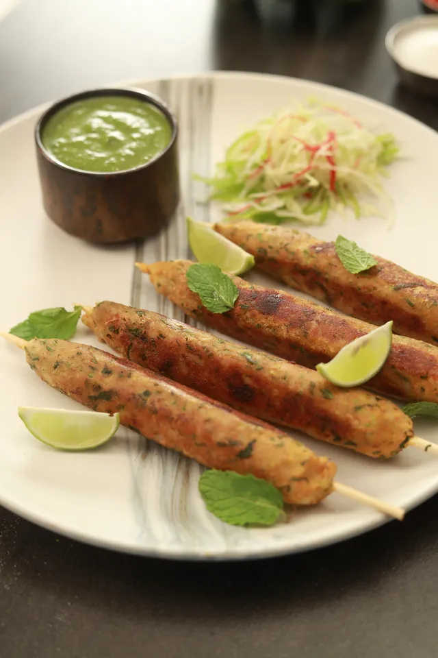 Jain Seekh Kebab 1 - YT