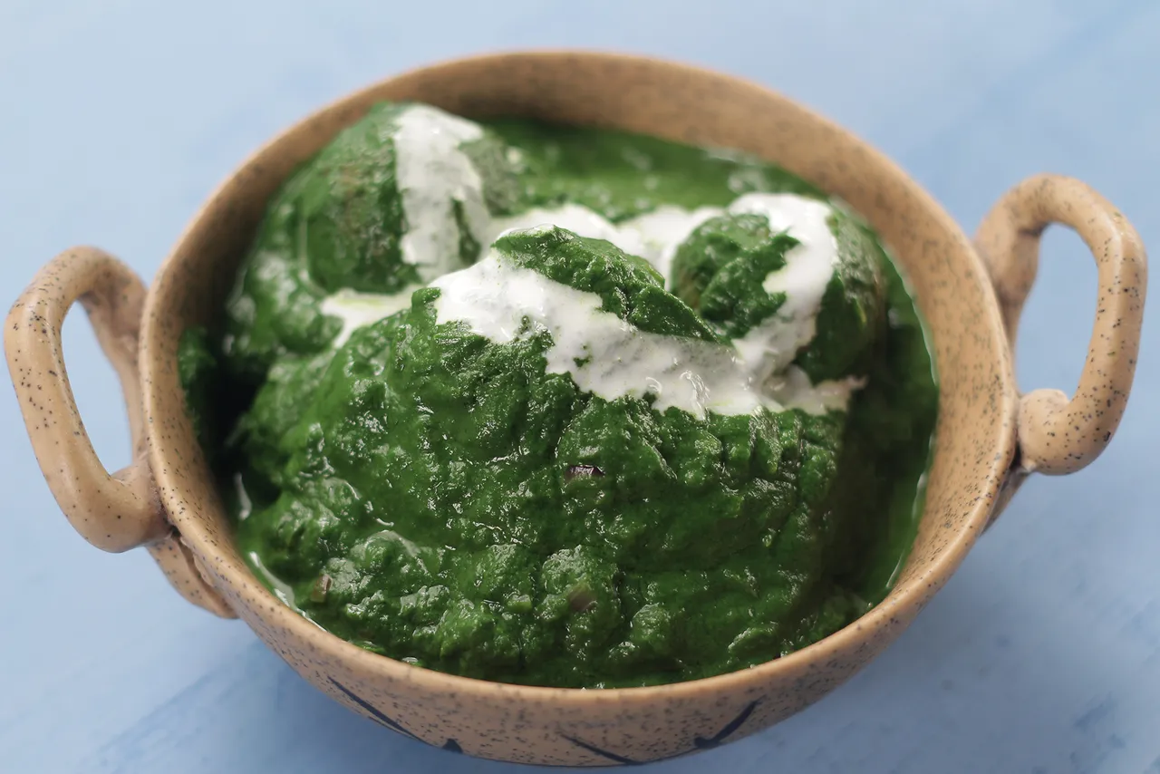 Corn Kofta With Spinach Curry - YT.JPG