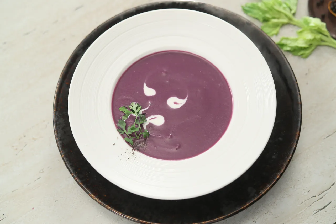 Creamy Black Carrot Soup - YT