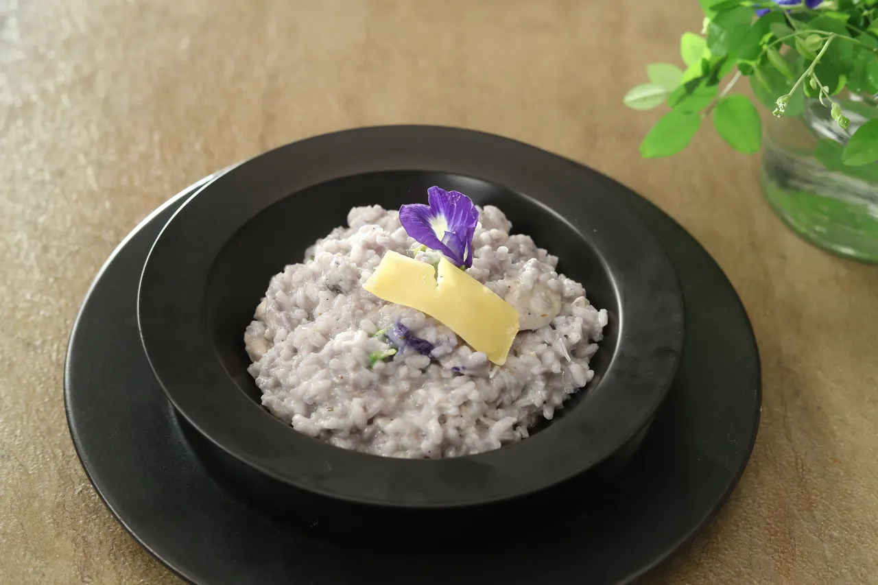 Blue Pea Risotto - YT