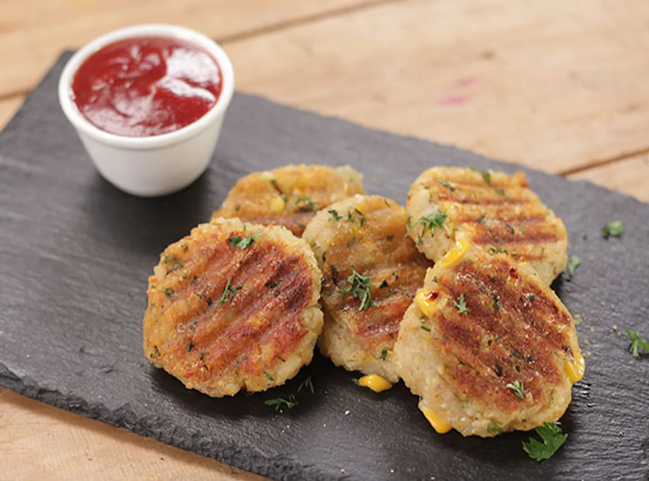 Corn Potato Tikki - SK Khazana