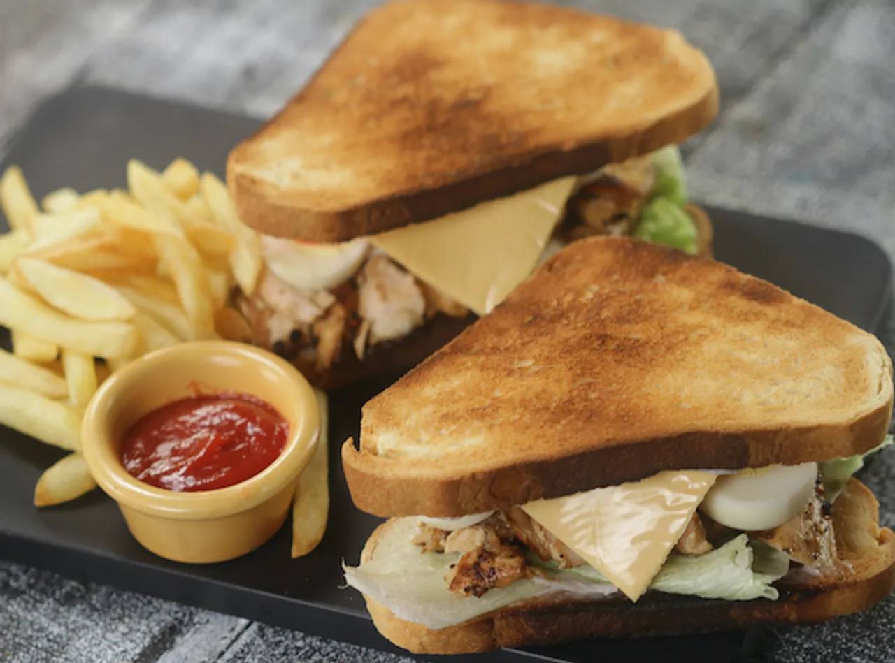 Grilled Chicken and Egg Sandwich   