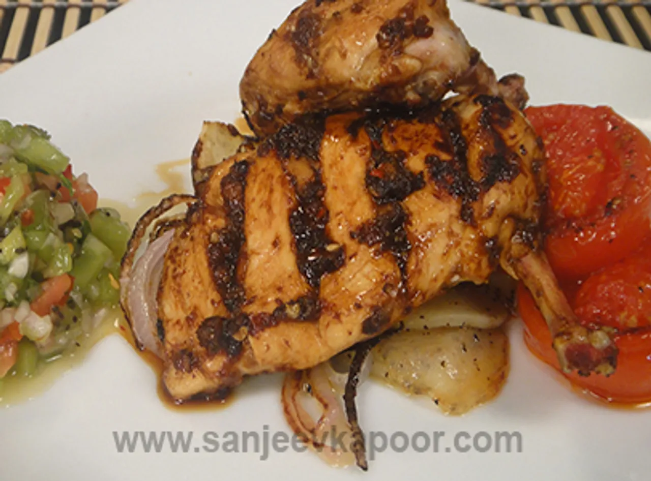 Grilled Chicken with Kiwi Salsa