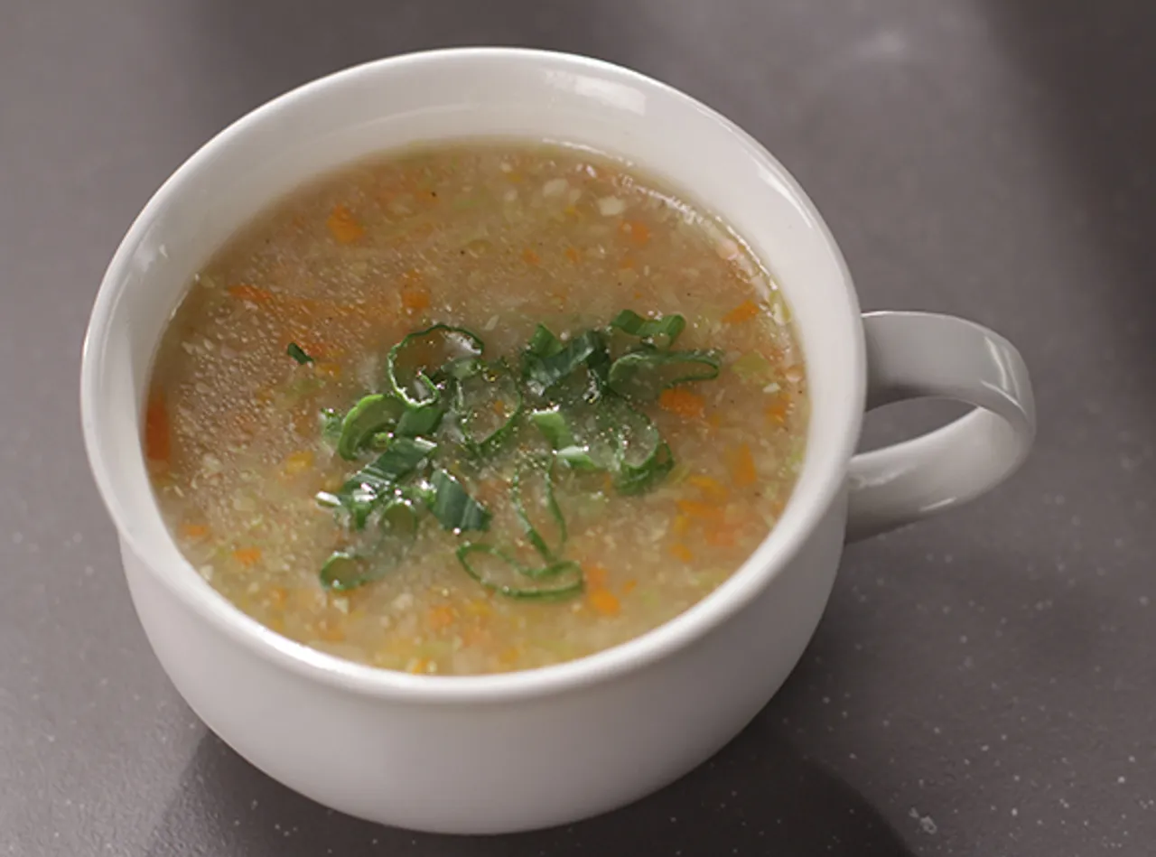 Sweet Corn Vegetable Soup-SK Khazana