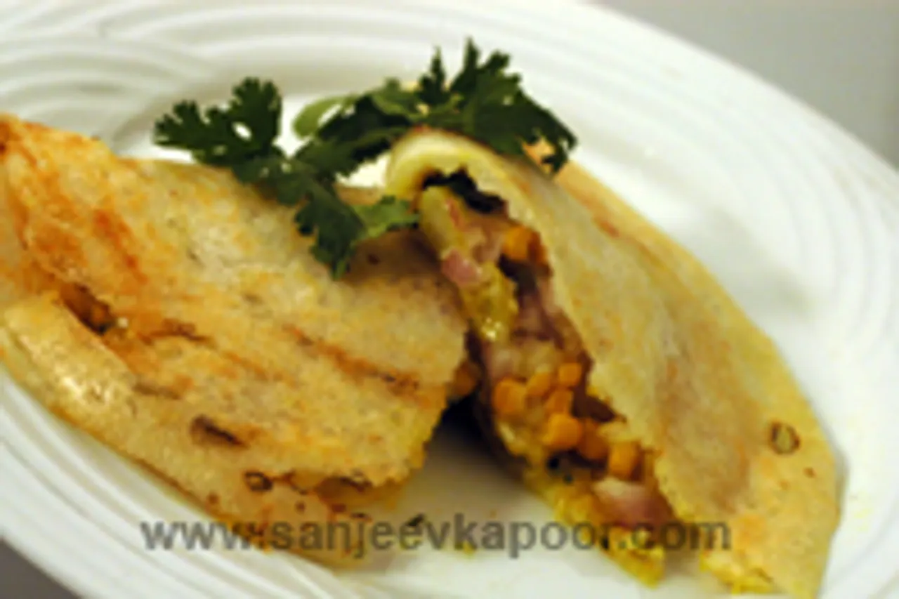 Corn And Cheese Dosa