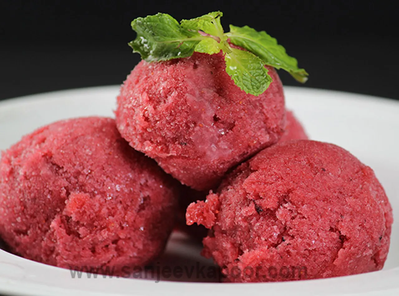 Strawberry and Blueberry Sorbet