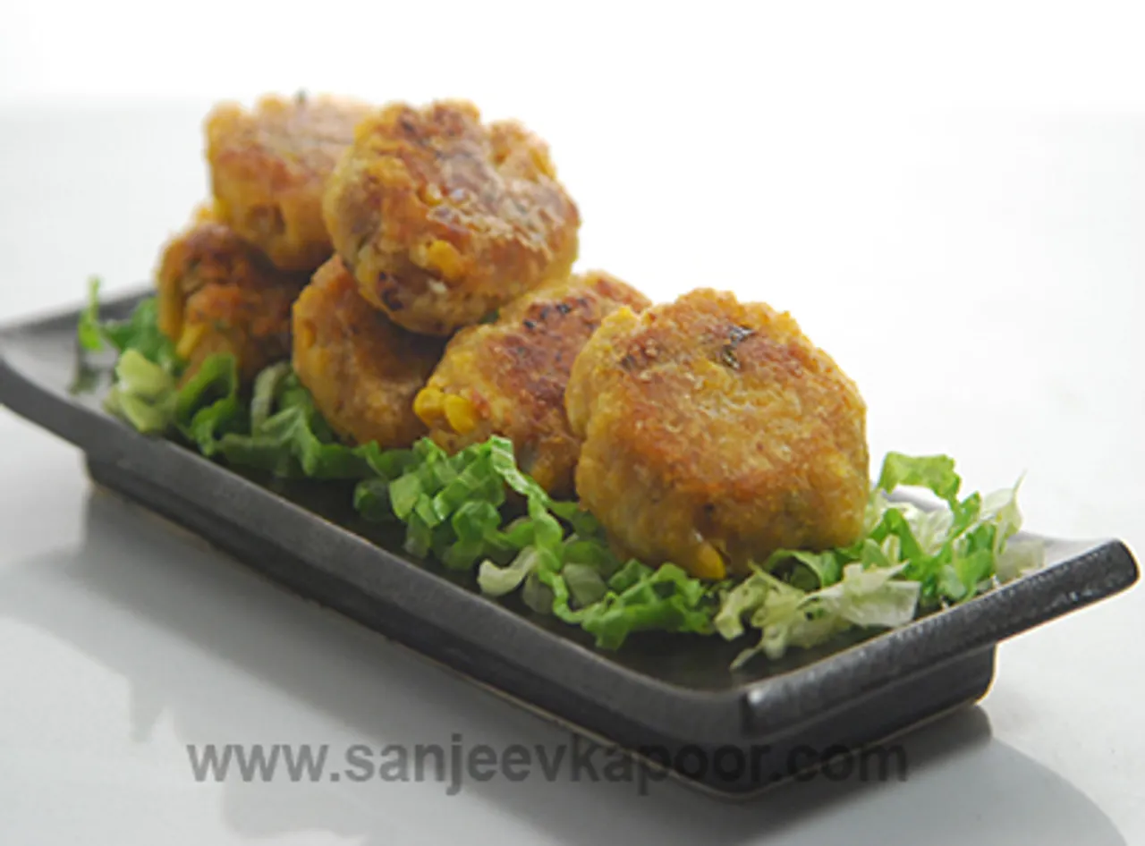 Corn aur Paneer ki Tikki