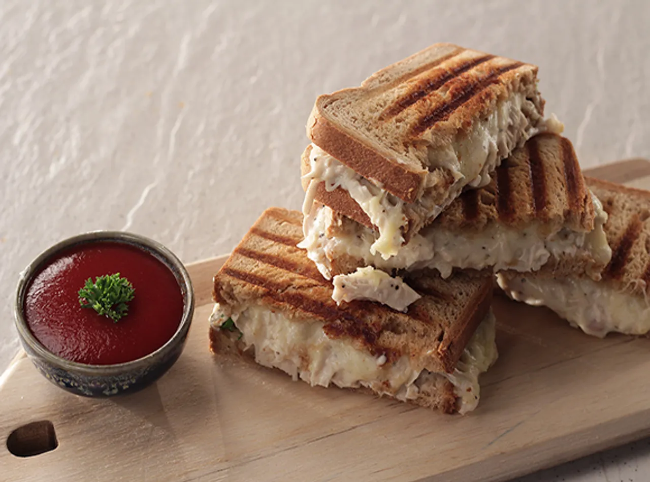 Cheesy Chicken Sandwiches - SK Khazana