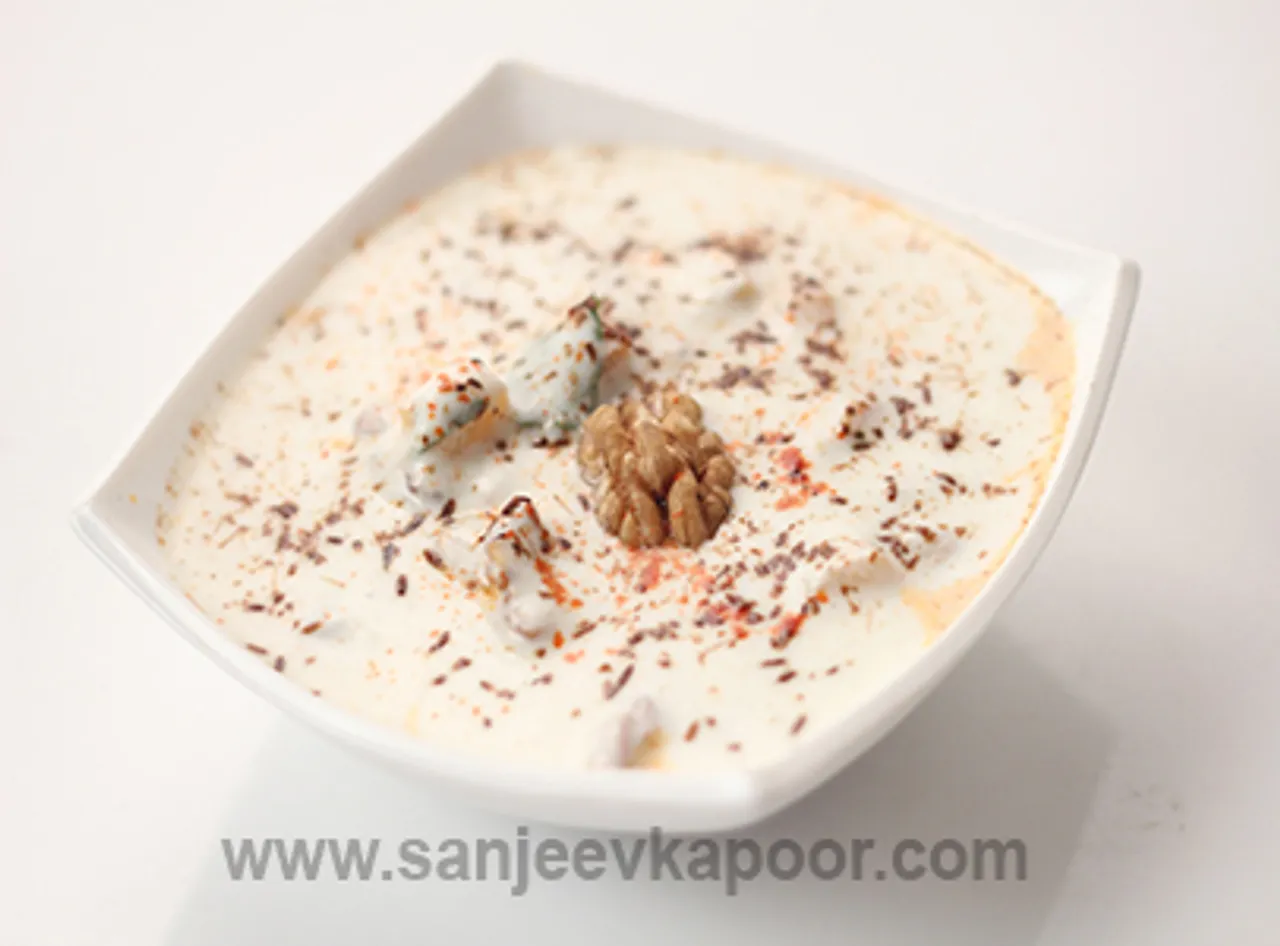 Apple and Walnut Raita