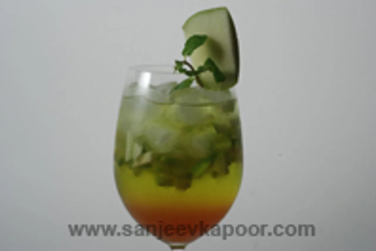 Green Apple and Lemon Iced Tea