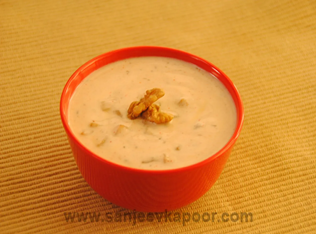 Apple and Walnut Raita