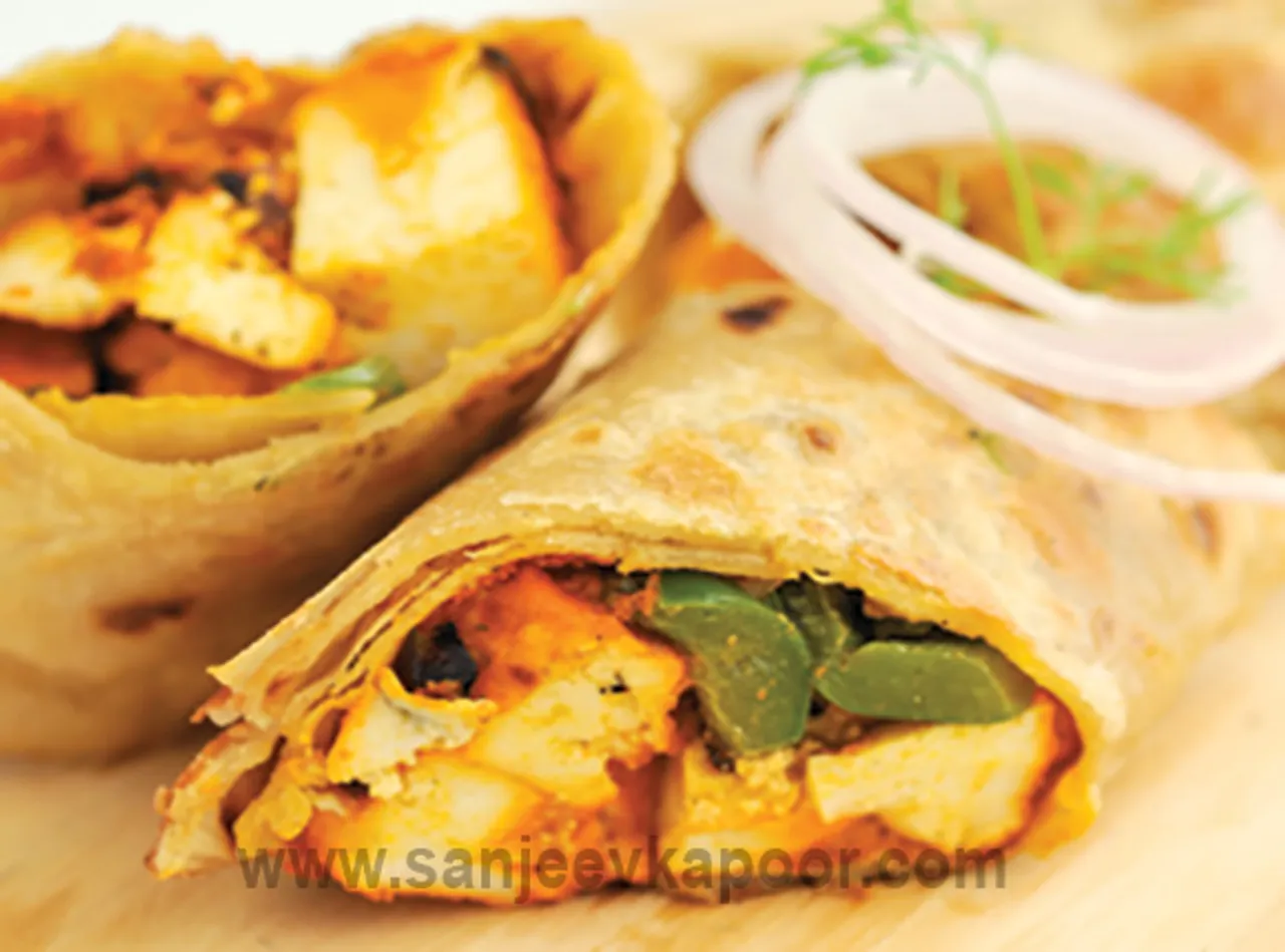 Paneer Tikka Kathi Roll