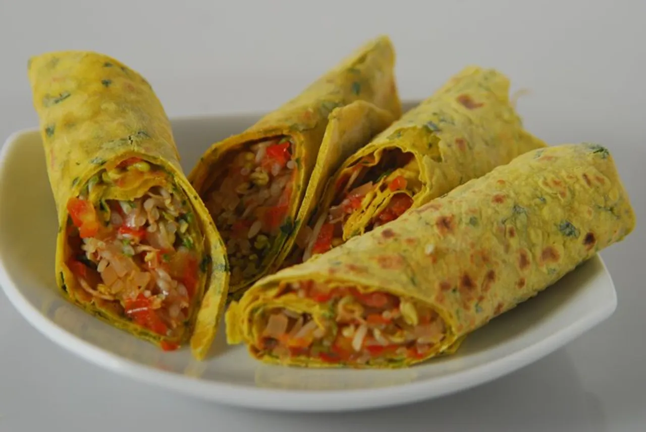 Besan Methi Frankie