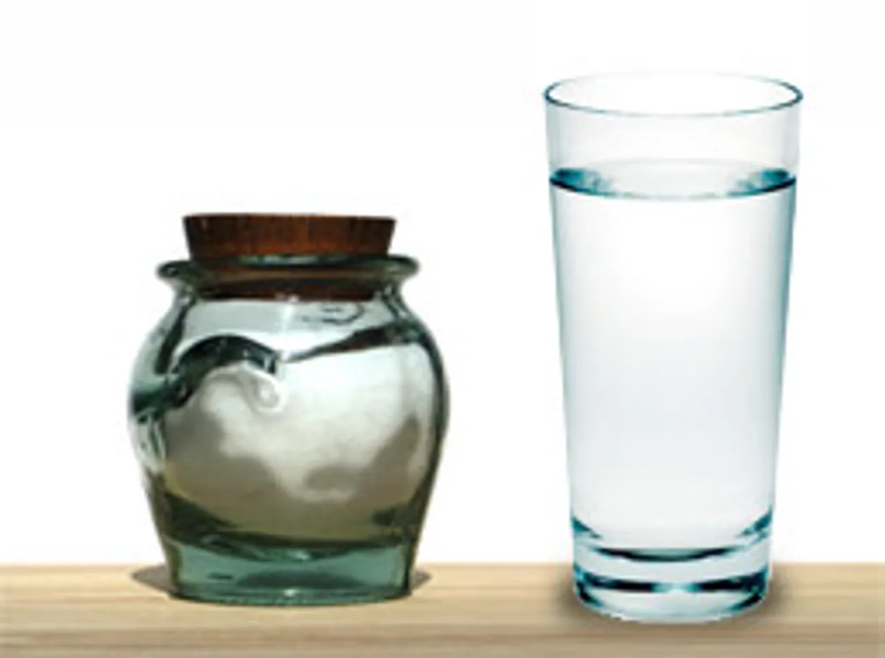 What happens when you add salt to the water