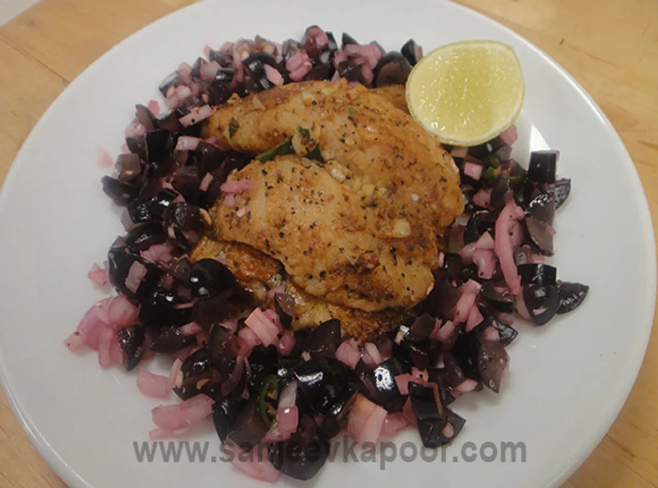 Cajun Spiced Fish with Grape Salsa