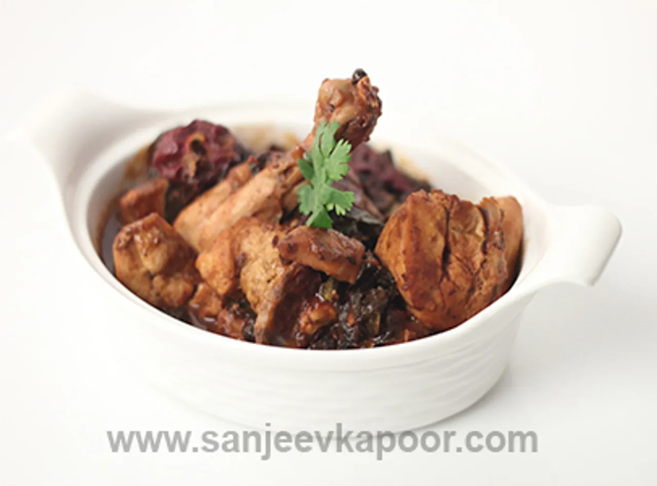 Chicken Laal Saag