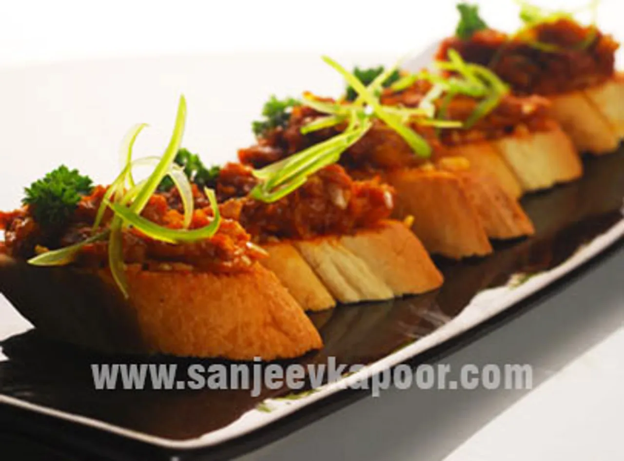 Eggplant Crostini