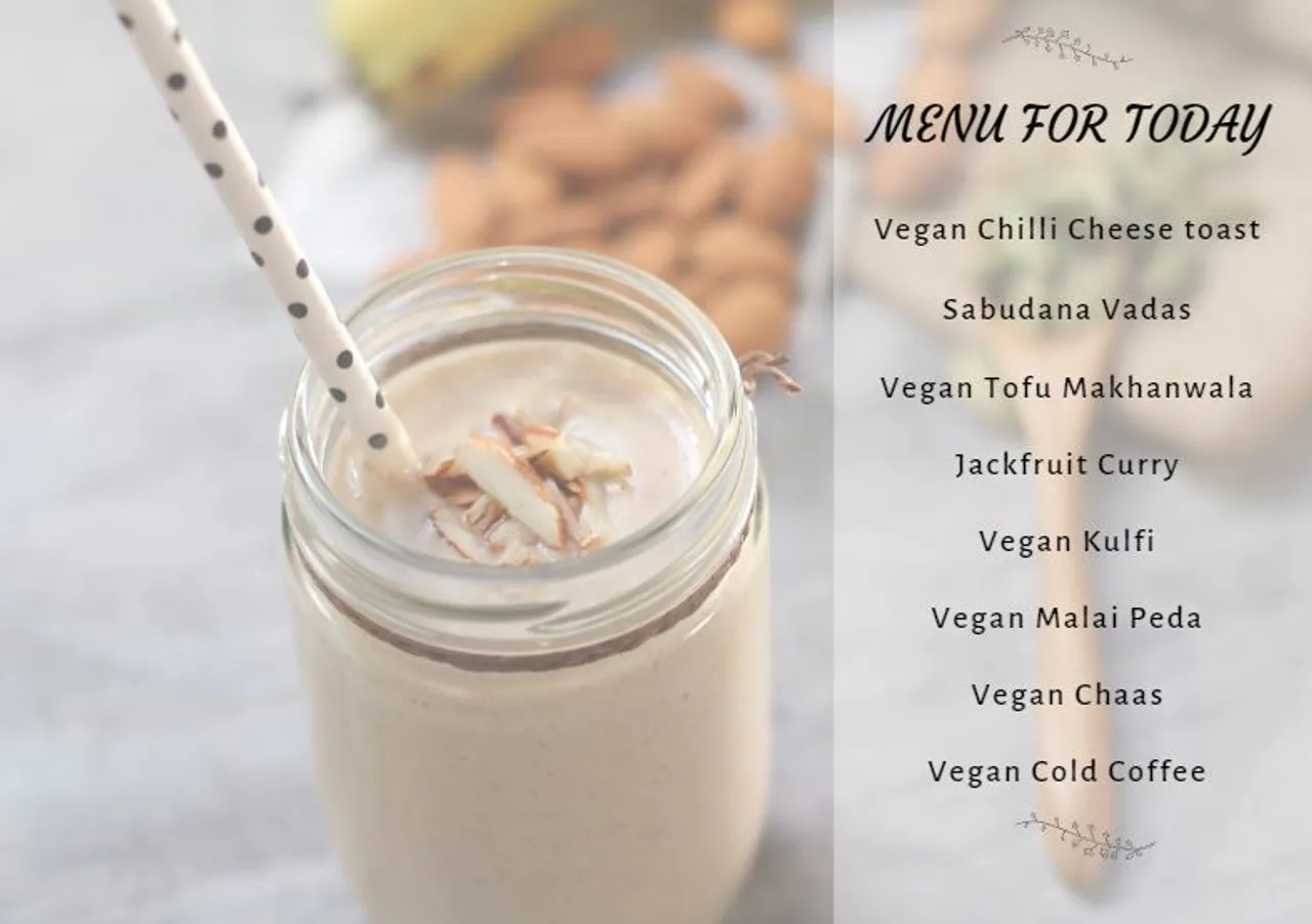 Menu for today Vegan n Versaltile