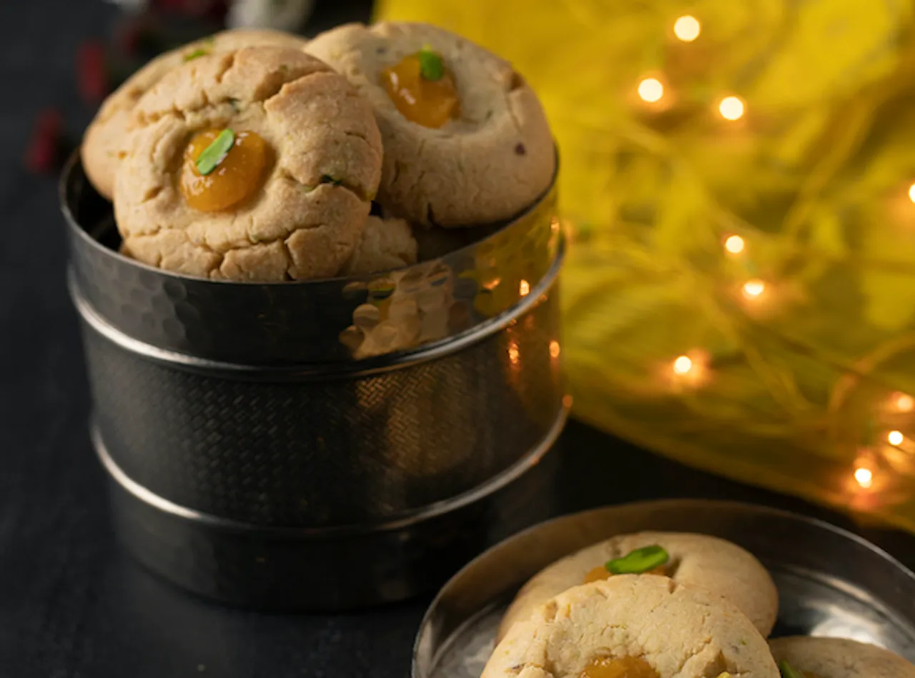 Apricot Jam Nankhatai