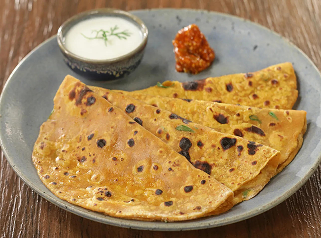 Besan ki Masala Roti - SK Khazana