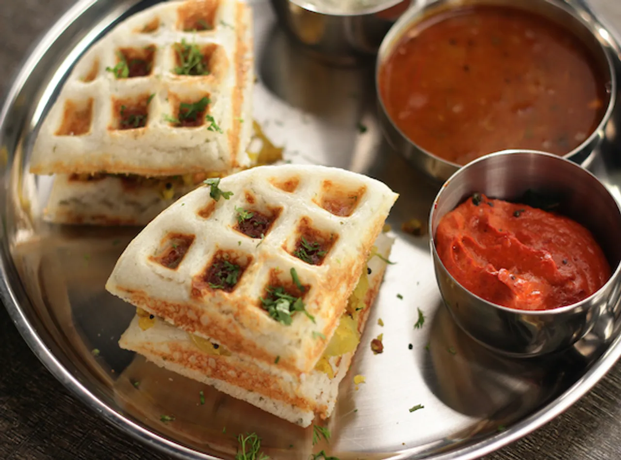 Dosa Waffle Sandwich 