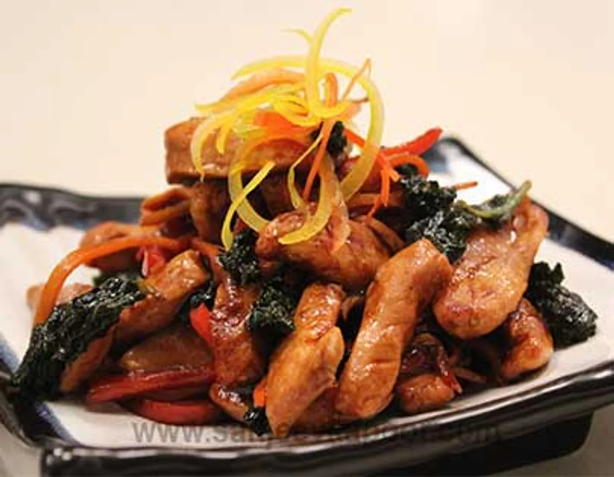 Chicken Kale and Ginger Stir Fry