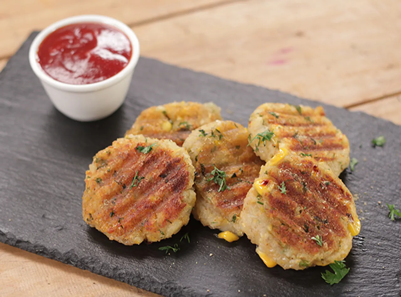 Corn Potato Tikki-SK Khazana