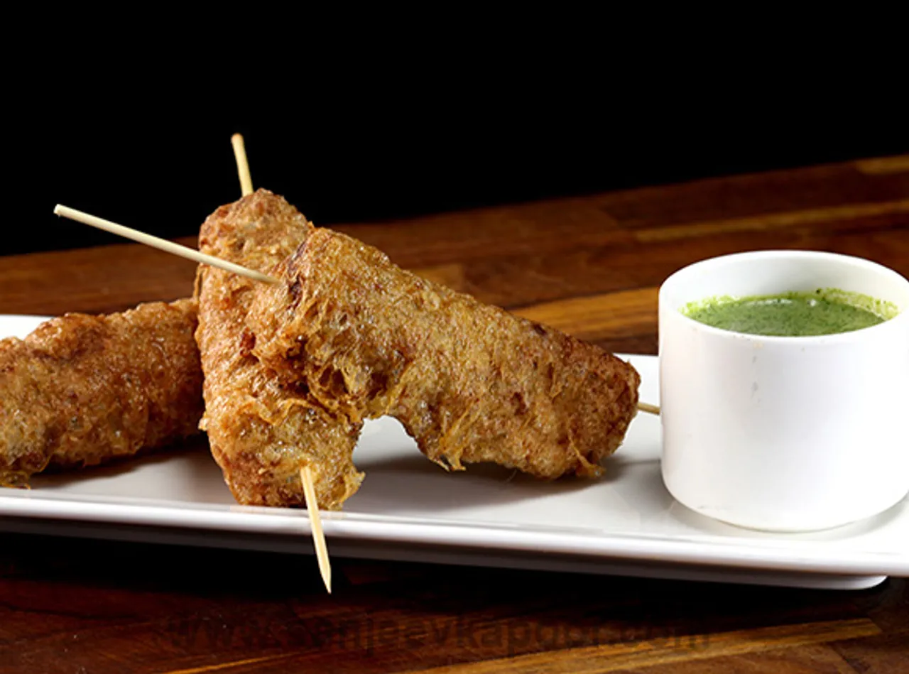 Cheese Stuffed Seekh Kebabs