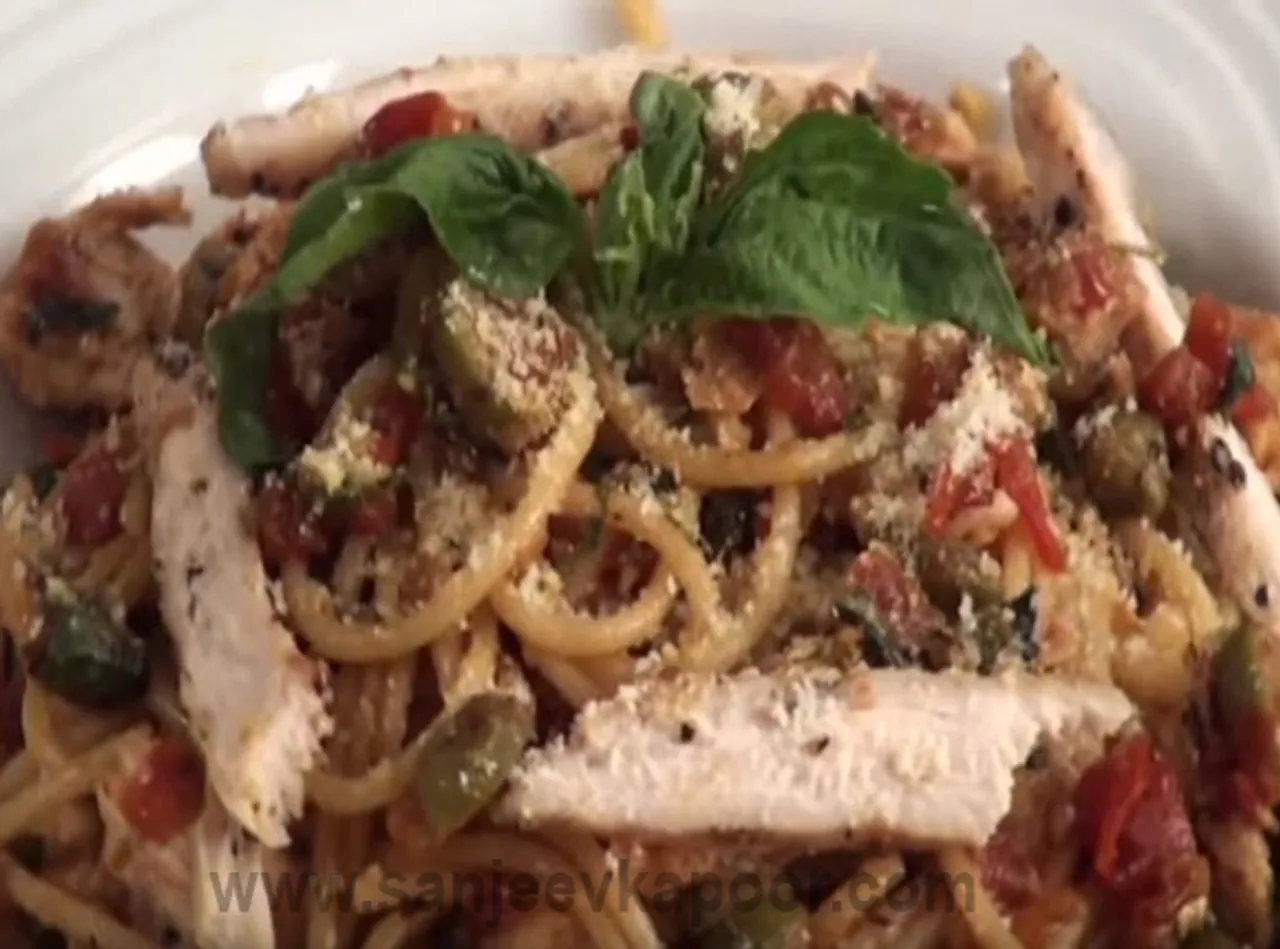 Chicken Spaghetti Putanesca