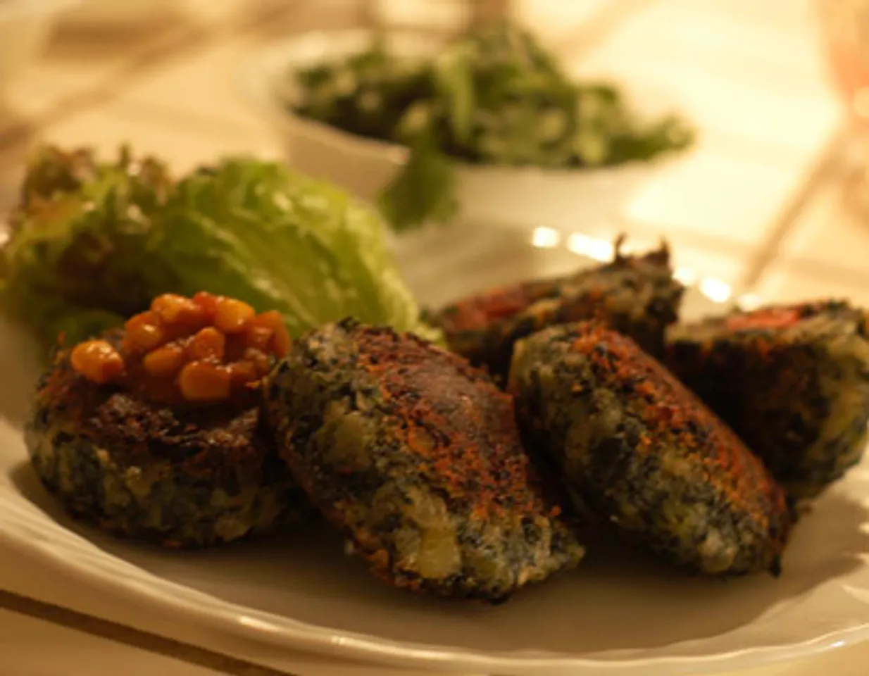 Prune & Spinach Kebab