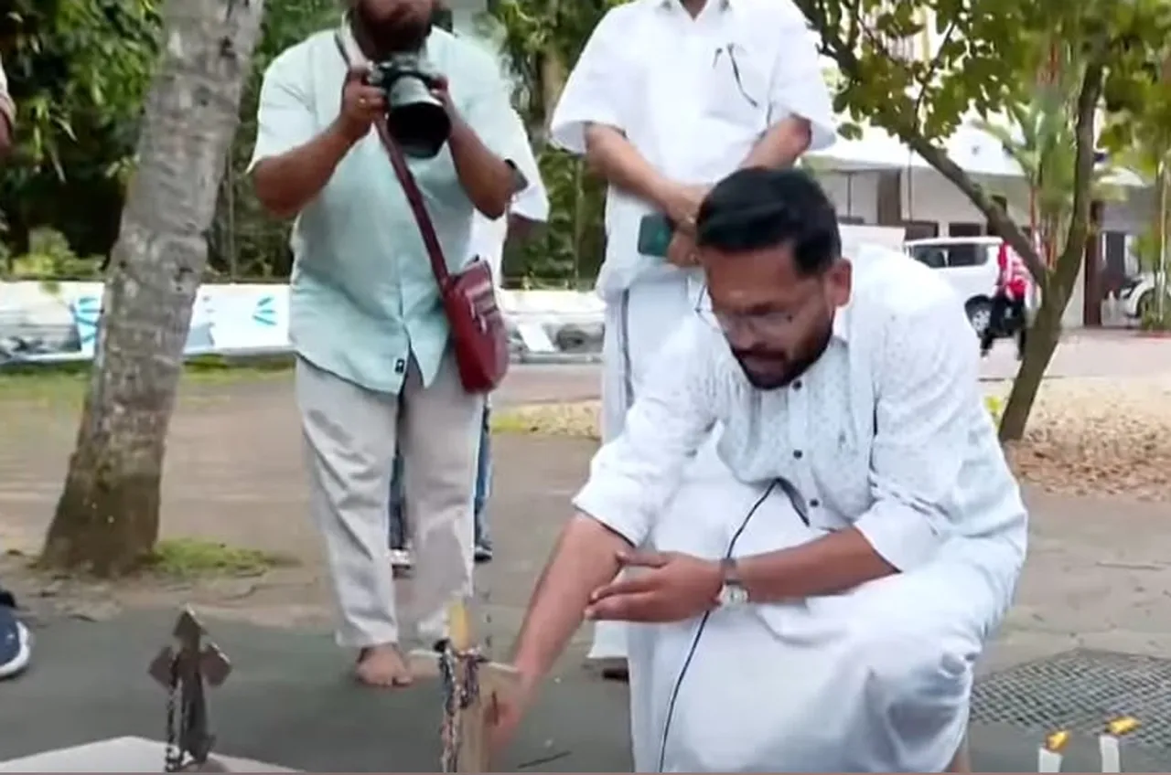 sarin visited oommen chandies tomb