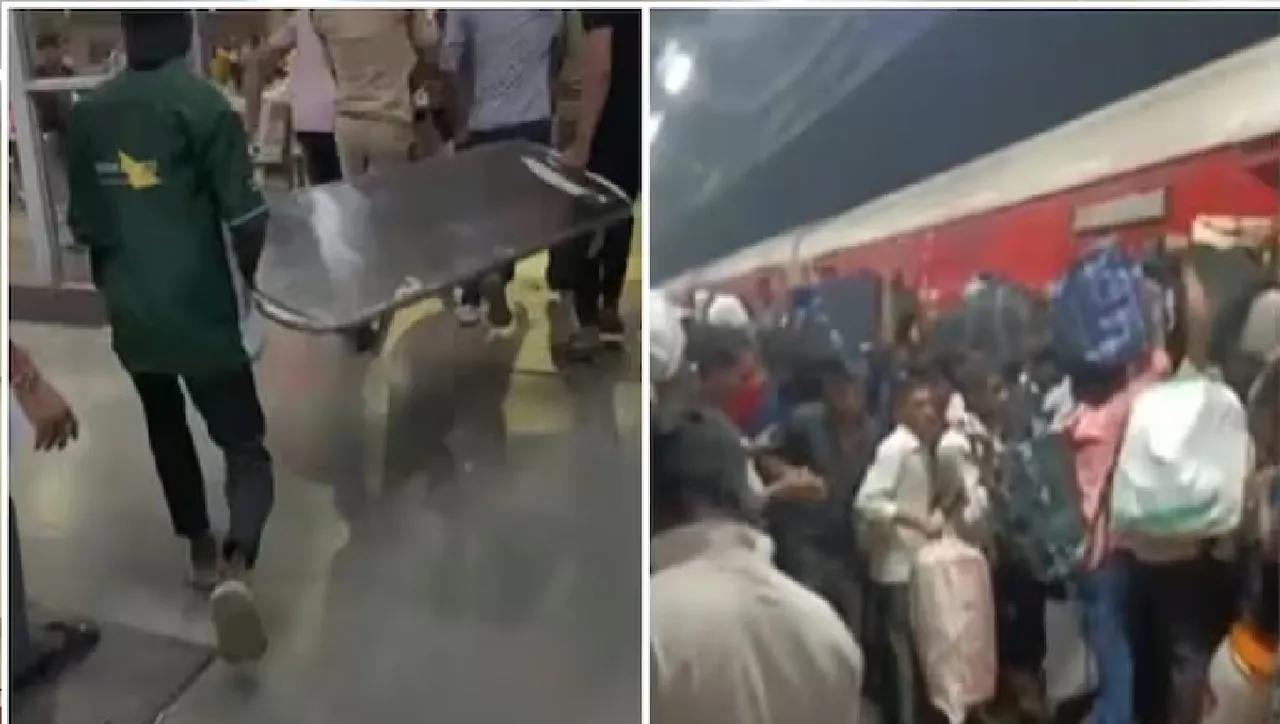 Stampede at Mumbai's Bandra train station