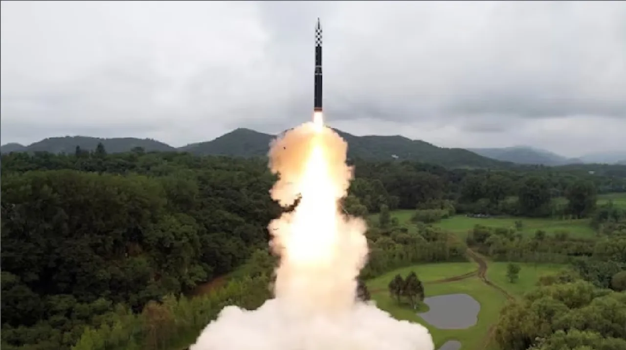 North Korea launches long-range missile