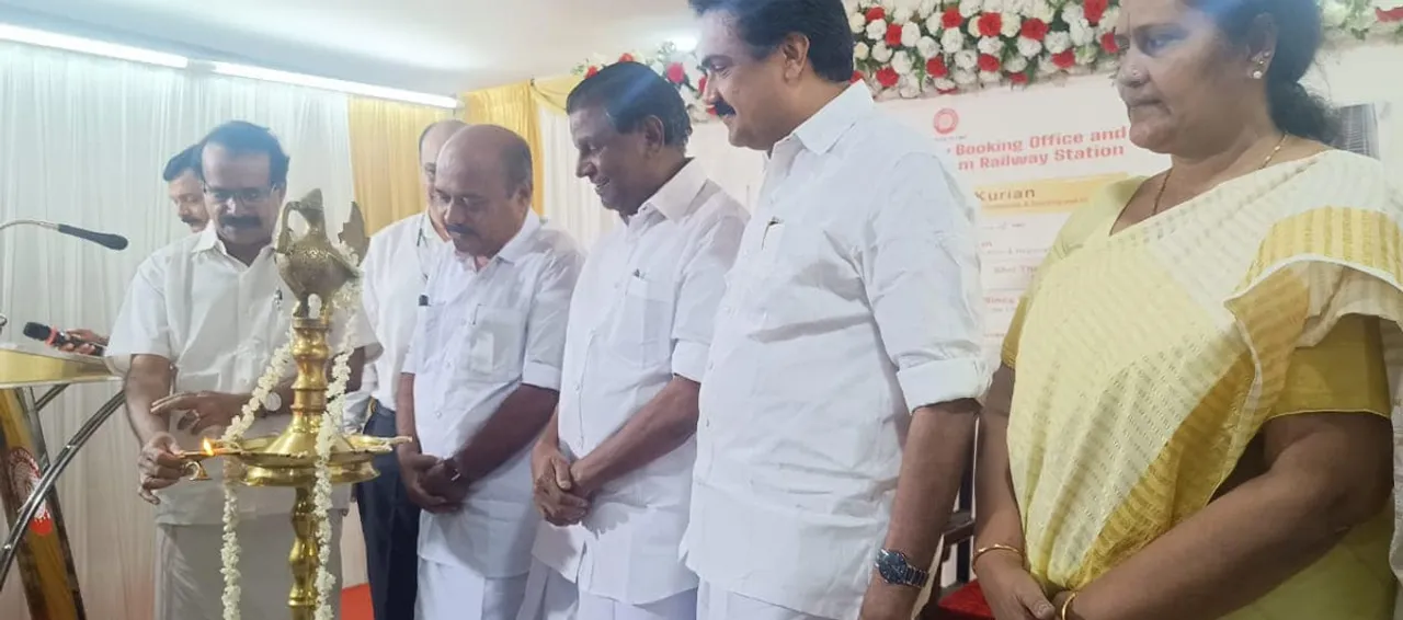 jose k mani kottayam railway station-2