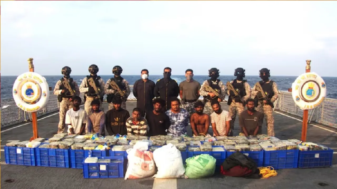 Navy seizes 500 kg of crystal meth from fishing boats in Arabian Sea