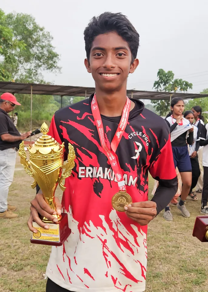 Muihammed Abaan Cycle Polo 2024 Kerala Winner