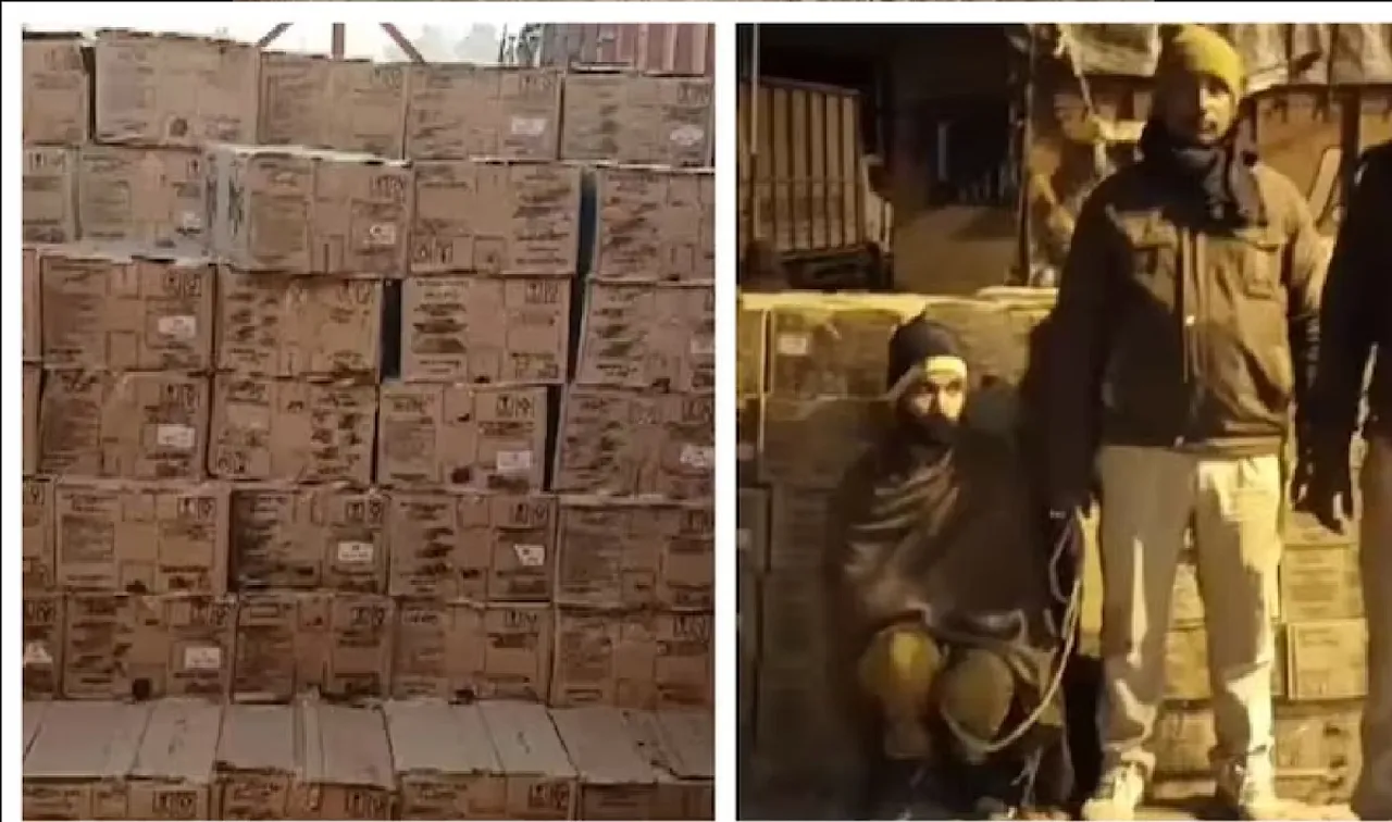 Illegal liquor worth Rs 40 lakh being smuggled into Bihar seized, 1 arrested
