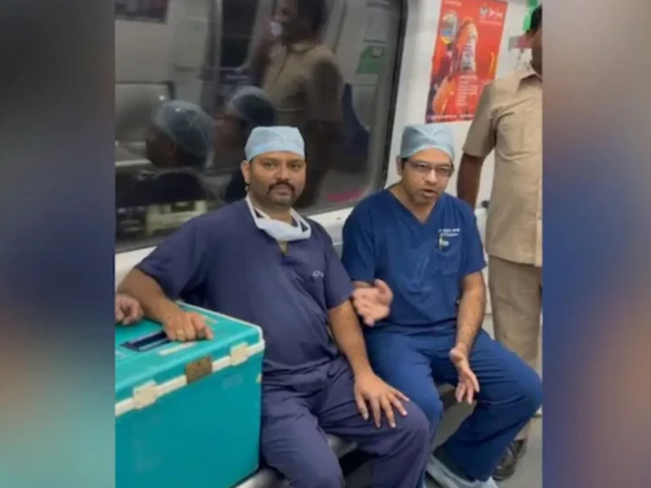  transferred the heart into the metro