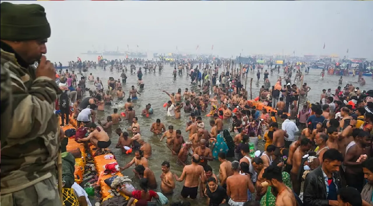 Grand Amrit Snan marks Basant Panchami at Maha Kumbh, lakhs take holy dip